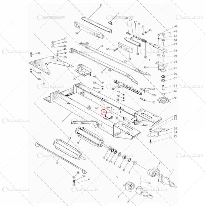 BOLT CADRU CULEGATOARE PORUMB SIP FI 14X110 [2]