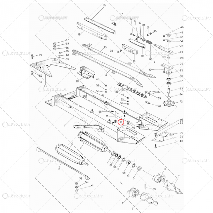 BOLT CADRU SUDAT CULEGATOARE PORUMB SIP 45x25x135 [2]