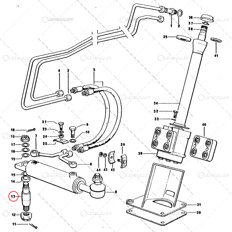 BOLT CILINDRU DIRECTIE SAME, DEUTZ, HURLIMANN, LAMBORGHINI [2]