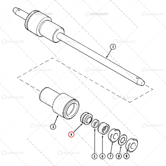BUCSA AX RIDICARE HIDRAULICA CASE IH [2]