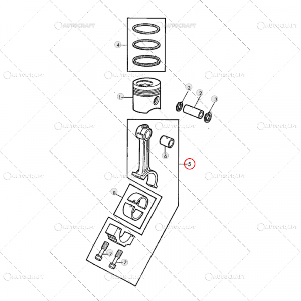 BUCSA BIELA JOHN DEERE Ø 34.8 X 38.2 X 39.8 MM [2]