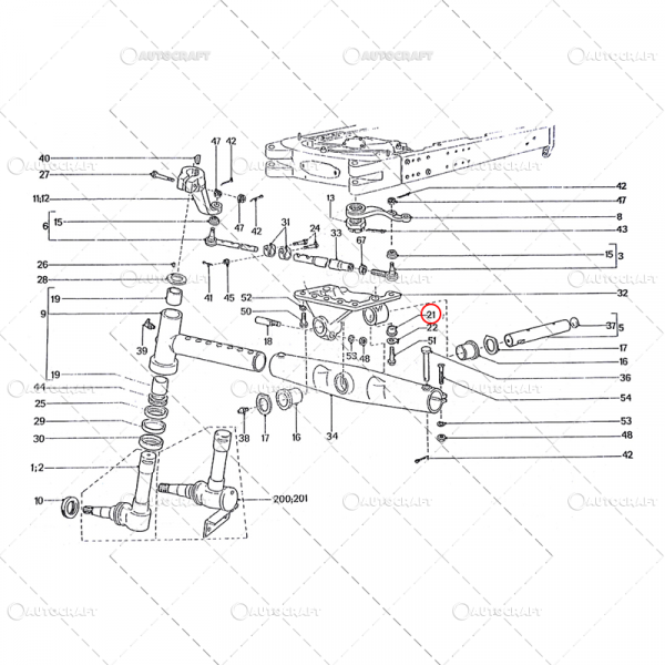 BUCSA MARE CENTRARE OSIE FATA UTB TRACTOR U650 31.30.115 [2]