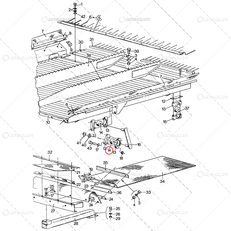 BUCSA PLAN CASA SITELOR COMBINA NEW HOLLAND, LAVERDA 14X40X38MM [2]