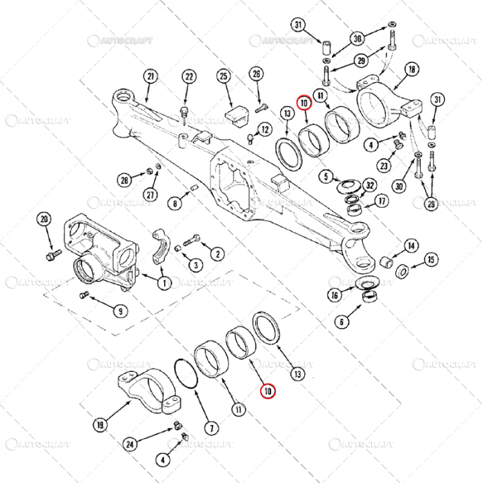 BUCSA PUNTE FATA NEW HOLLAND, CASE IH [2]