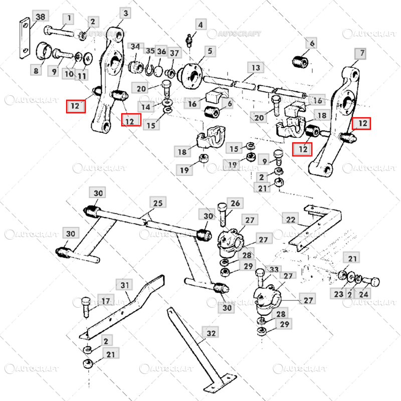 BUCSA SILENTBLOC COMBINA JOHN DEERE 20X41X42 [2]