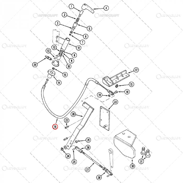 CABLU FRANA DE MANA CASE IH, INTERNATIONAL L=1200 [2]
