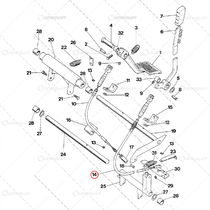 CABLU PRIZA PUTERE CASE IH, INTERNATIONAL L=970 [2]