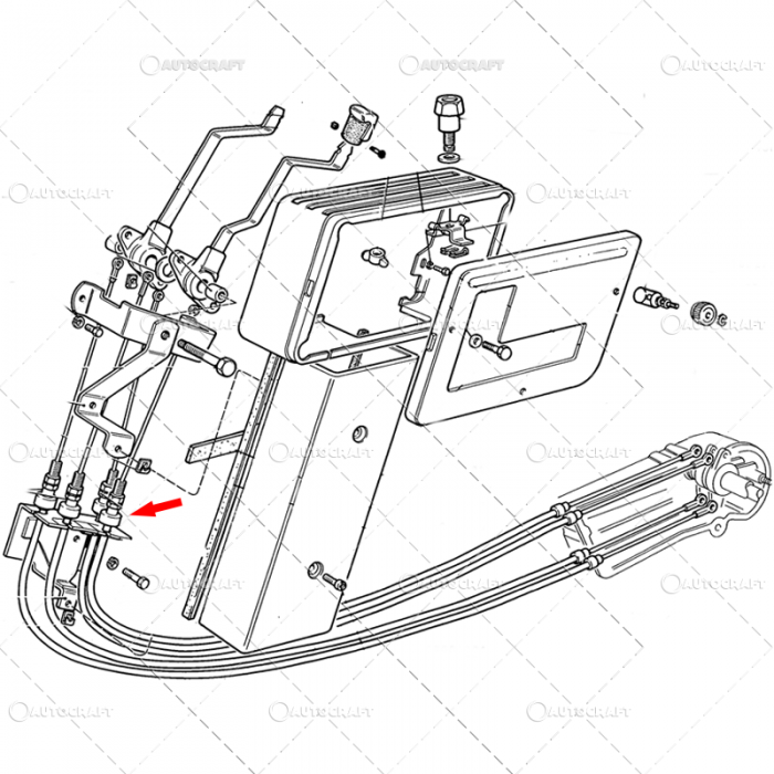 CABLU RIDICARE HIDRAULICA FIAT L=1335 MM [2]