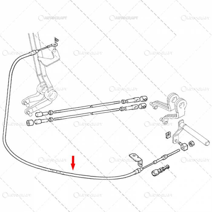 CABLU RIDICARE HIDRAULICA FIAT,  NEW HOLLAND, CASE IH, FORD 2450 mm [2]