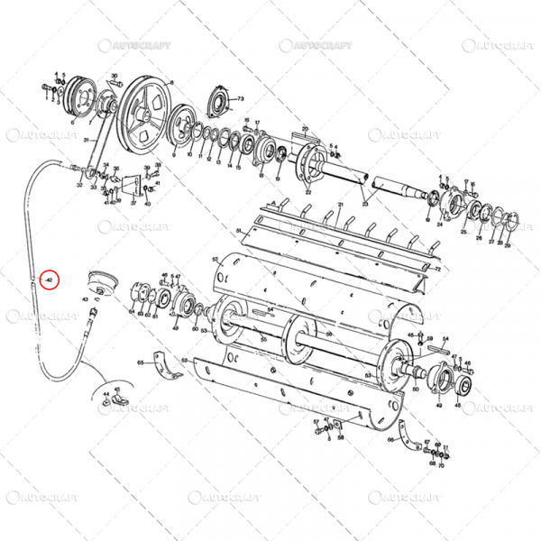 CABLU TURATIE BATATOR COMBINA NEW HOLLAND 2430 mm [2]