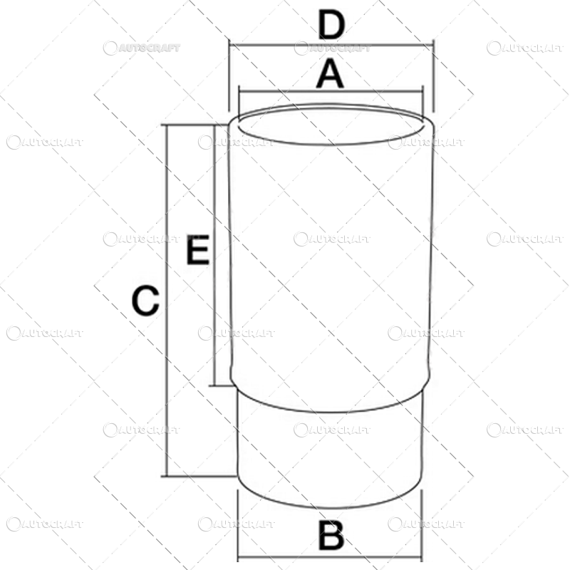 CAMASA MOTOR F FIAT, IVECO, 8365.05 8365.25 Ø 115 X 122 MM - L 235 MM [2]