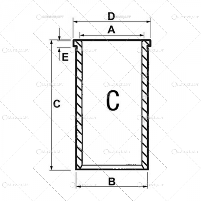 CAMASA MOTOR F MASSEY FERGUSON Ø 100.40 X 104.17 MM - L 226 MM [2]