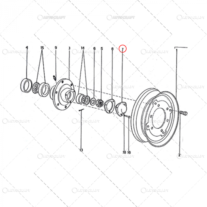 CAPAC BUTUC ROATA FATA UTB TRACTOR U650 [2]