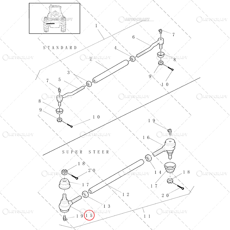 CAPAT DE BARA DREAPTA/STANGA FIAT, FORD, NEW HOLLAND [2]
