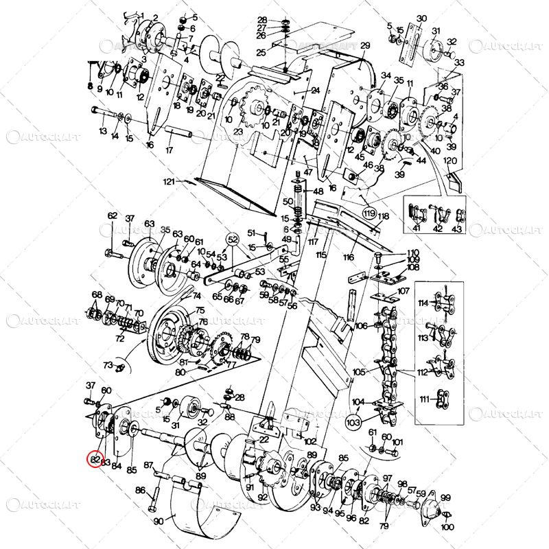 CARCASA RULMENT ELEVATOR MELC COMBINA NEW HOLLAND [2]