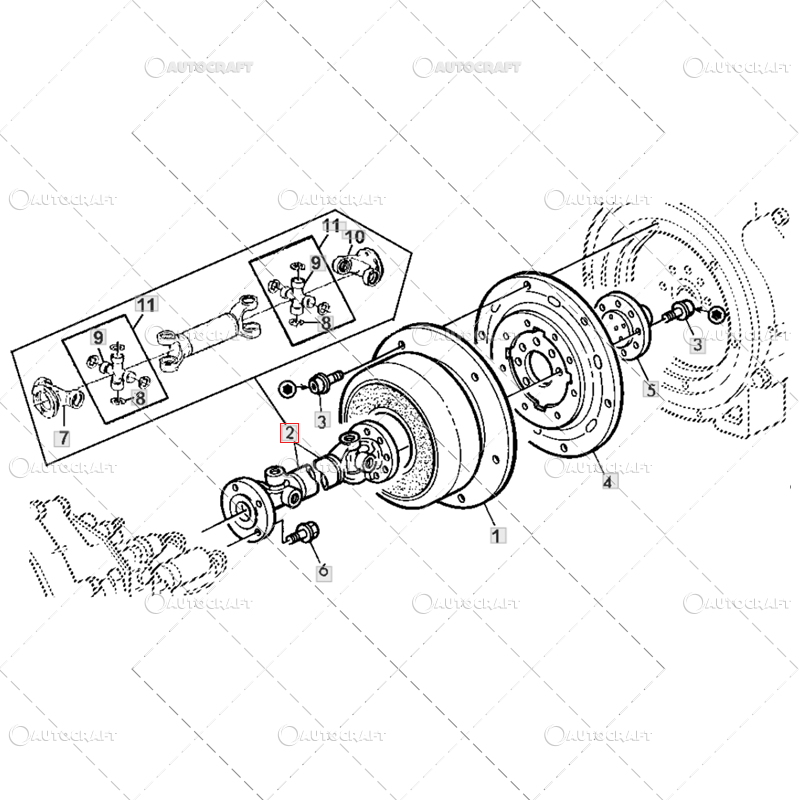 CARDAN TRANSMISIE POWRQUAD L=192 MM JOHN DEERE [2]