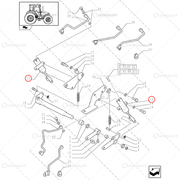 CILINDRU RECEPTOR FRANA CASE IH, NEW HOLLAND [3]