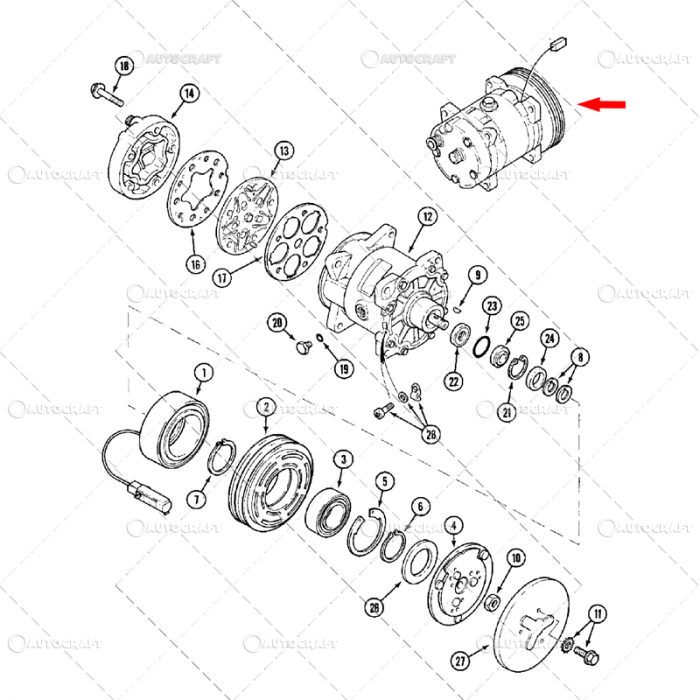 COMPRESOR CLIMA AC CASE IH, NEW HOLLAND [5]