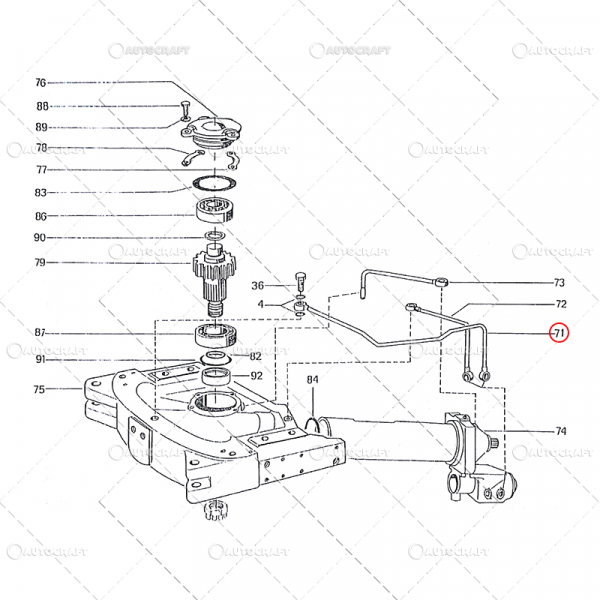 CONDUCTA SERVO UTB TRACTOR U650 31.33.012 [2]