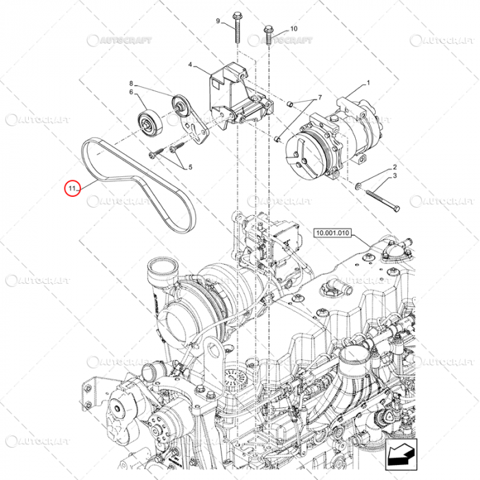 CUREA COMPRESOR CLIMA AER CONDITIONAT CASE IH, OPTUM, PUMA [2]