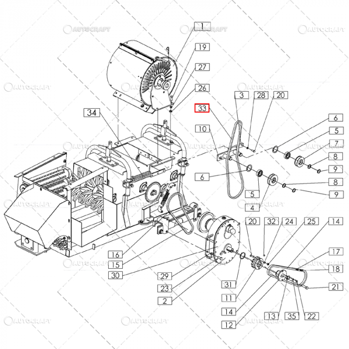 CUREA VENTILATOR CULEGATOARE PORUMB SIP TORNADO [2]