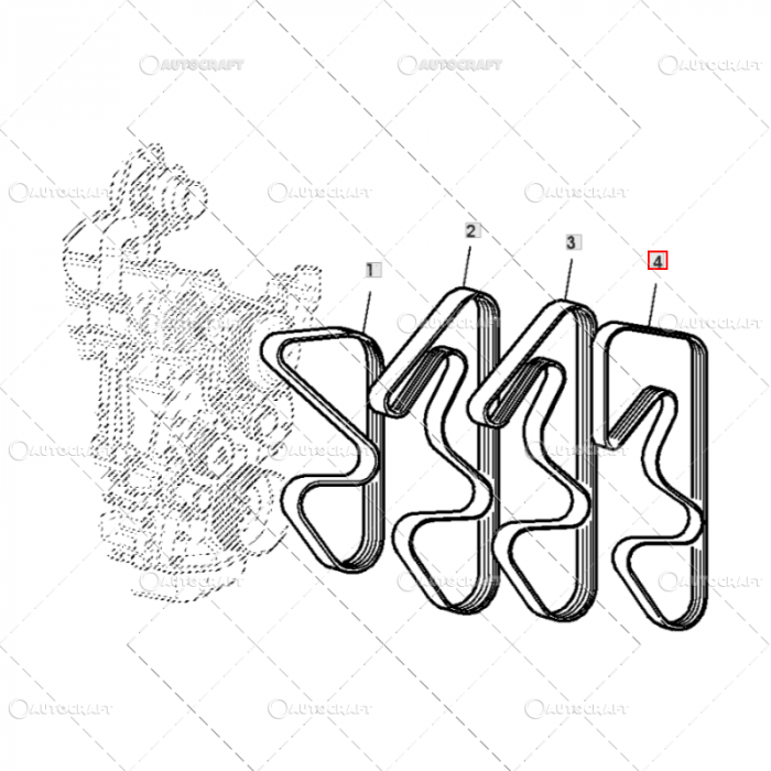 CUREA VENTILATOR 8PK2515 TRACTOR JOHN DEERE [2]