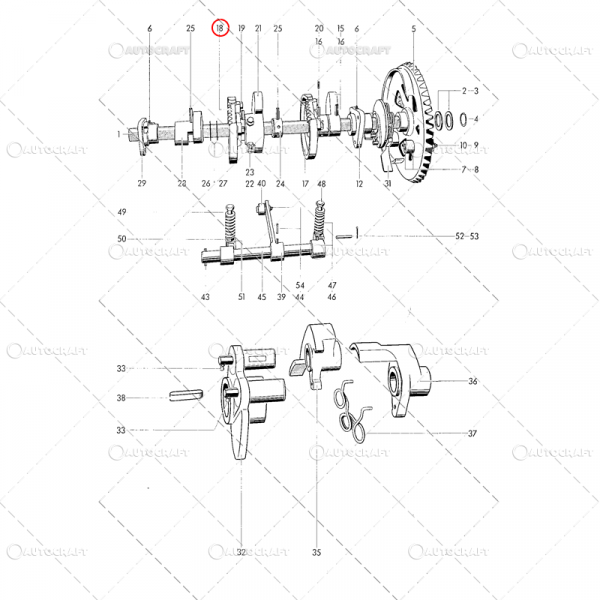 DANTURA PINION CARCASA INODATOR PRESA BALOTI WELGER [3]