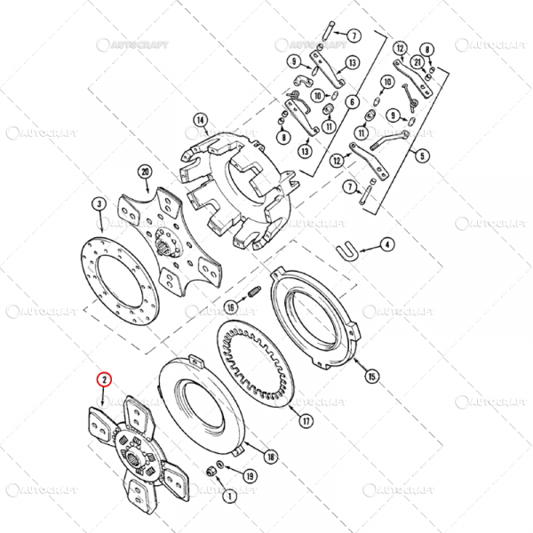 DISC AMBREIAJ CASE IH Ø295, 23/29, 10 NUTURI 5 PADELE [3]