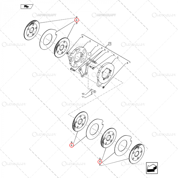 DISC FRANA INTERMEDIAR FIAT, NEW HOLLAND, CASE IH, FORD [2]