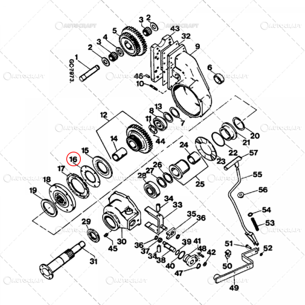 DISC FRICTIUNE AMBREIAJ CUPLAJ PUNTE FATA CASE IH [2]