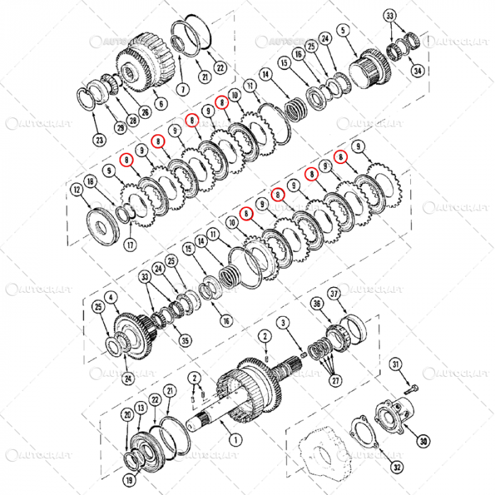 DISC FRICTIUNE Z=40 CASE IH MAXXUM, CX [2]