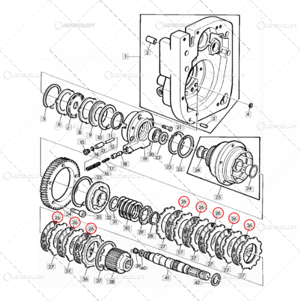 DISC FRICTIUNE Ø 133.5 X 2.5MM JOHN DEERE [2]