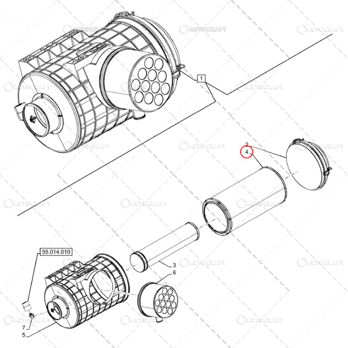 FILTRU AER EXTERIOR CASE IH, NEW HOLLAND, FENDT, LANDINI, MASSEY FERGUSON, STEYR [2]