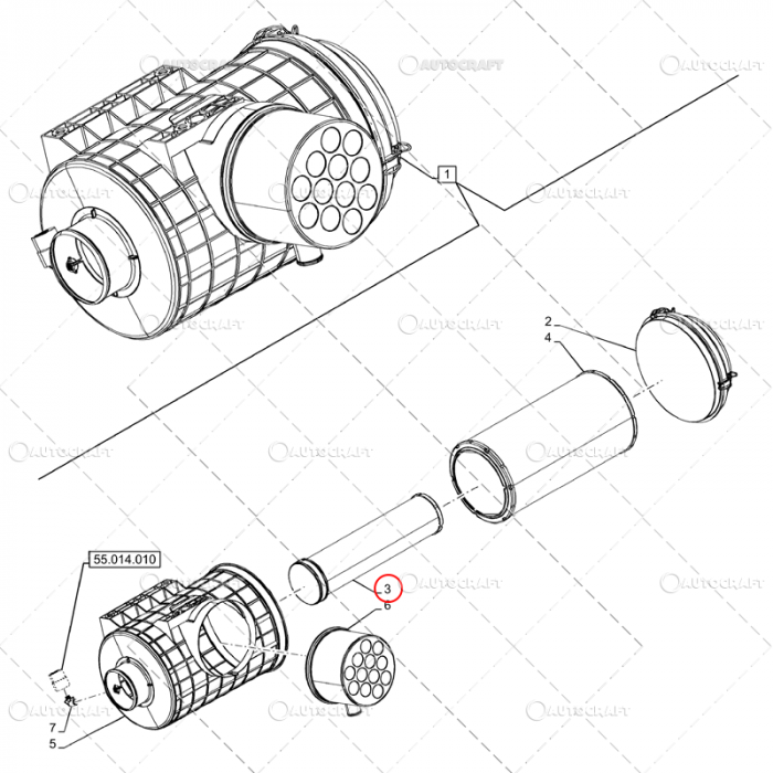 FILTRU AER INTERIOR CASE IH, NEW HOLLAND, FENDT, LANDINI, MASSEY FERGUSON, STEYR [2]