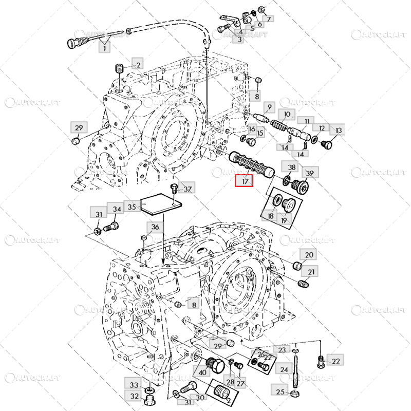 FILTRU HIDRAULIC CUTIE TRANSMISIE JOHN DEERE [3]