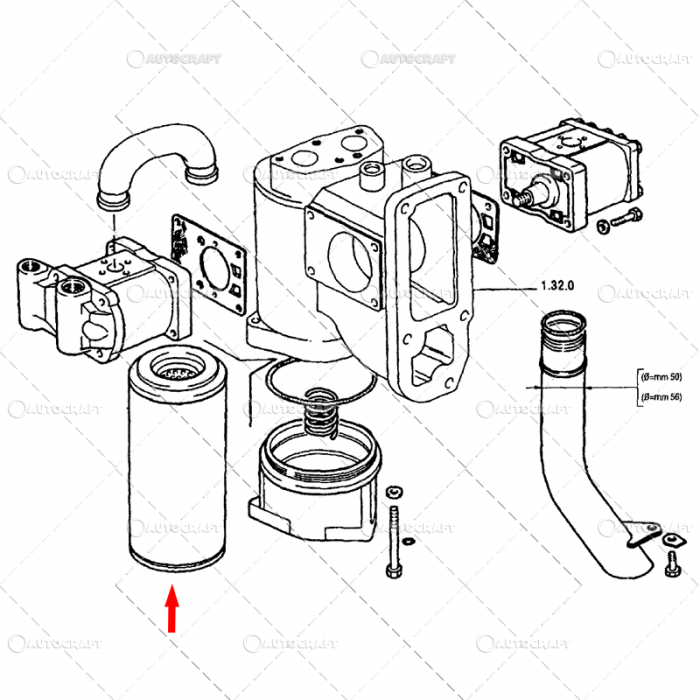 FILTRU HIDRAULIC FIAT, NEW HOLLAND, CASE IH, FORD [2]