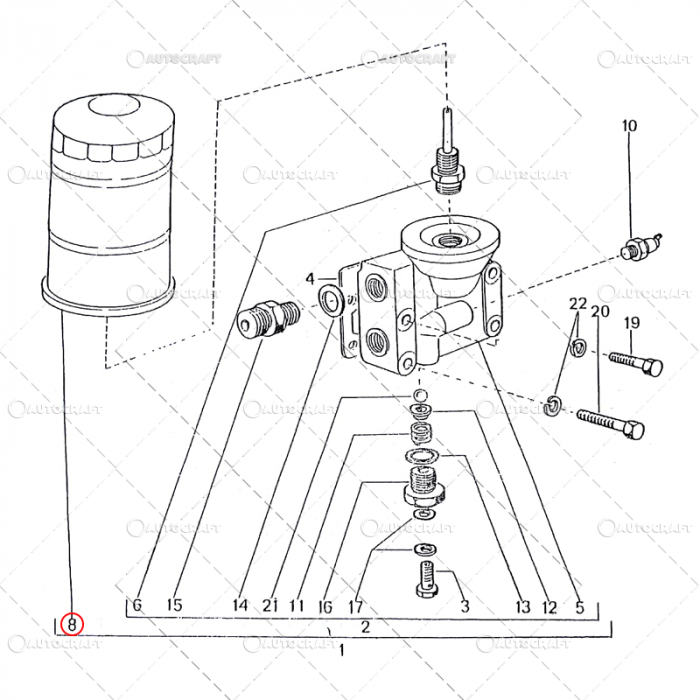 FILTRU ULEI MOTOR TRACTOR U650 [2]