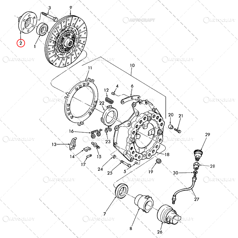 FLANSA AMBREIAJ FORD, NEW HOLLAND Ø 25.9 X 122.85 X 49.17 MM [3]