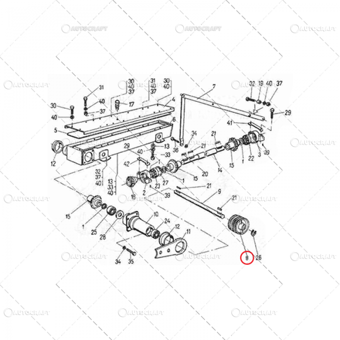FULIE MICA PATRU CANELURI ø25 COASA ROTATIVA [2]
