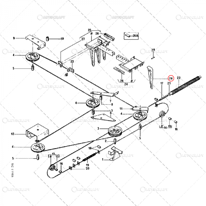 FURCA ALIMENTARE FEEDER 290mm PRESA BALOTI INTERNATIONAL, CASE IH, IHC [4]