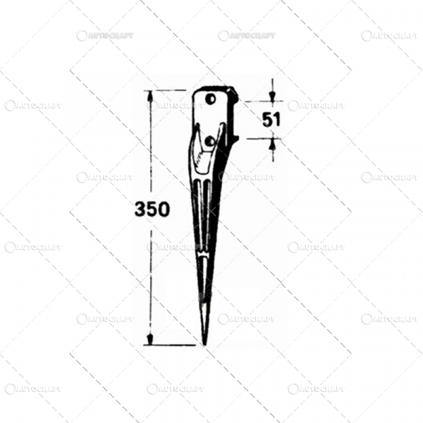 FURCA ALIMENTARE FEEDER 350mm PRESA NEW HOLLAND [2]