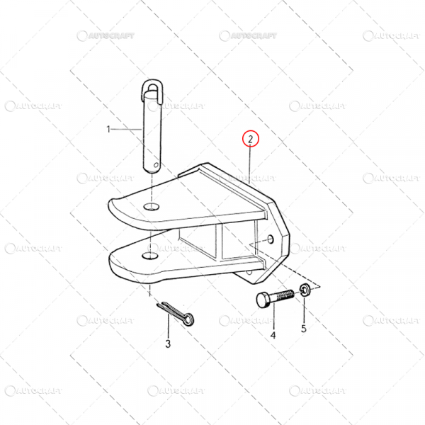 SUPORT FURCA REMORCARE FATA TRACTOR U445 [5]