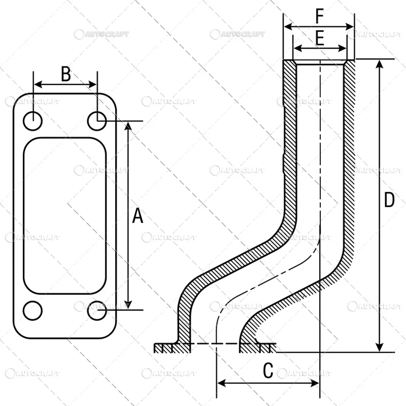 GALERIE EVACUARE DEUTZ DX 4.17, DX3 VCDX3 VC, Ø 55.3 MM [3]