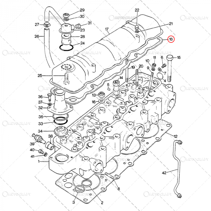 GARNITURA CAPAC CULBUTORI 4 PISTOANE DAVID BROWN [2]