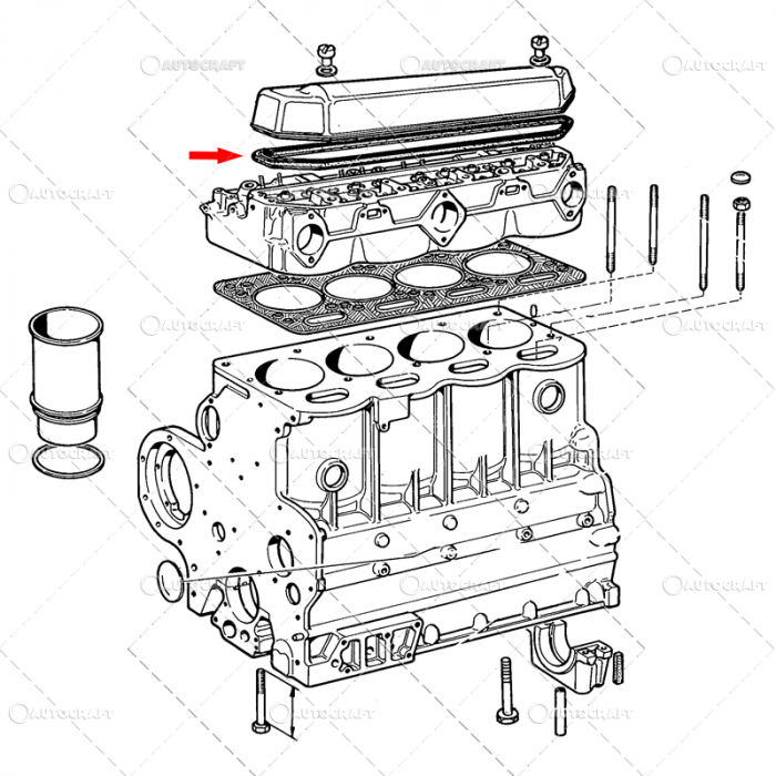 GARNITURA CAPAC CULBUTORI 4 PISTOANE FIAT [2]
