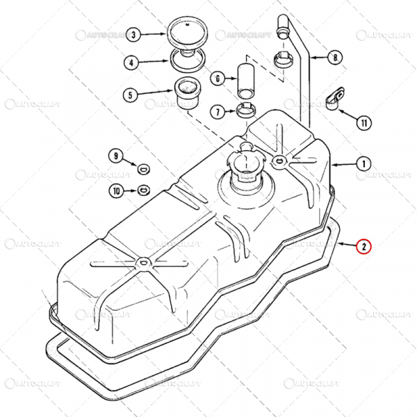 GARNITURA CAPAC CULBUTORI 3 PISTOANE CASE IH [2]
