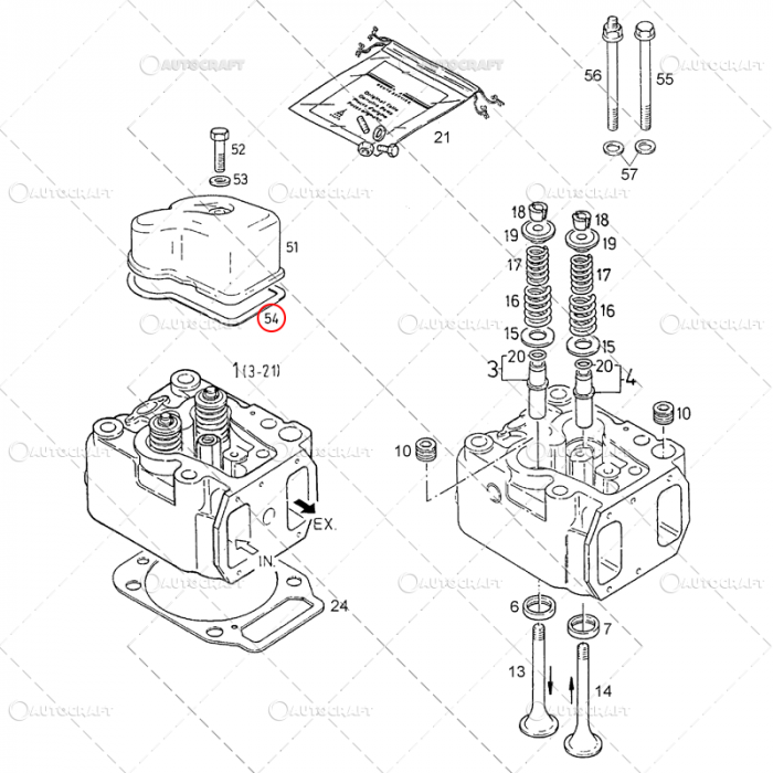 GARNITURA CAPAC CULBUTORI MWM, FENDT, DEUTZ, CASE IH, RENAULT, STEYR [2]