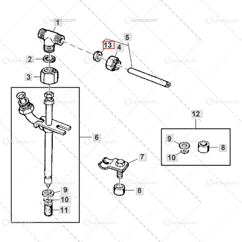 GARNITURA TEAVA CONDUCTA COMBUSTIBIL INJECTOR JOHN DEERE [2]