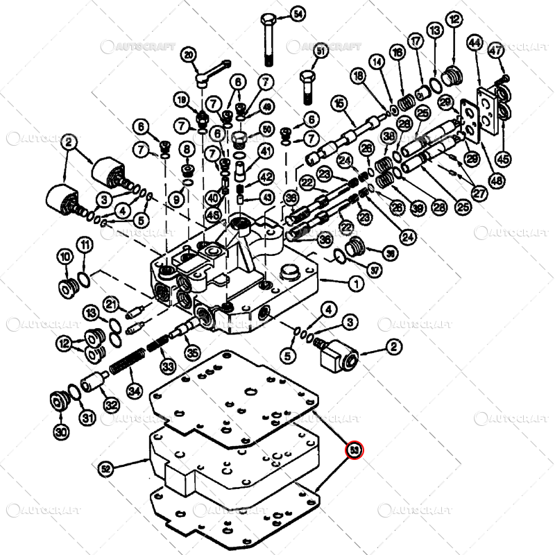 GARNITURA INVERSOR VALVA TRANSMISIE CASE IH [2]
