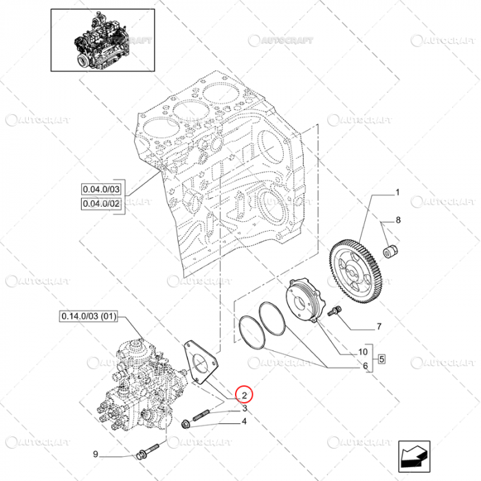 GARNITURA POMPA INJECTIE NEW HOLLAND, CASE IH [2]